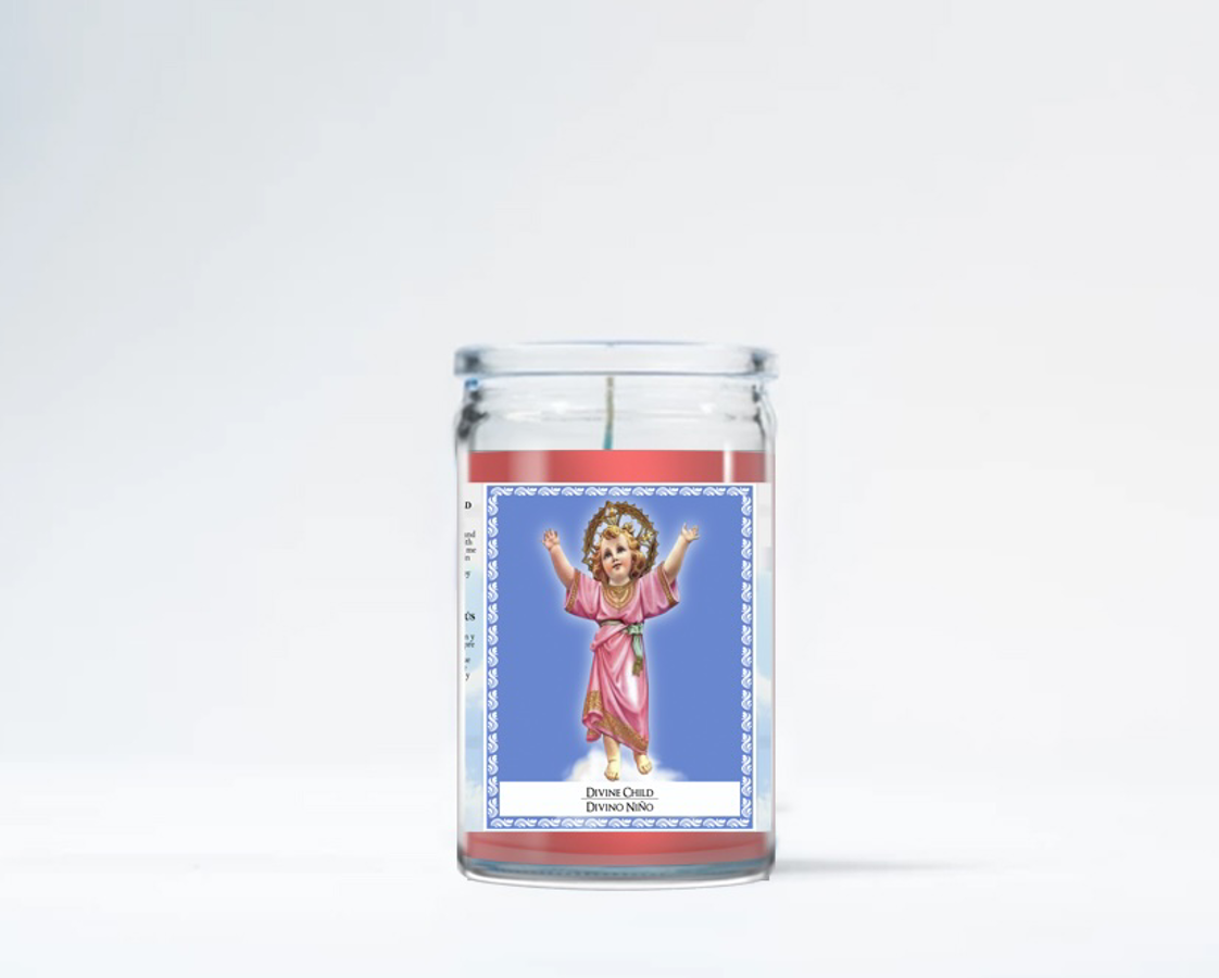 Zafiro Glass Jar Candle 3.5" Divine Child