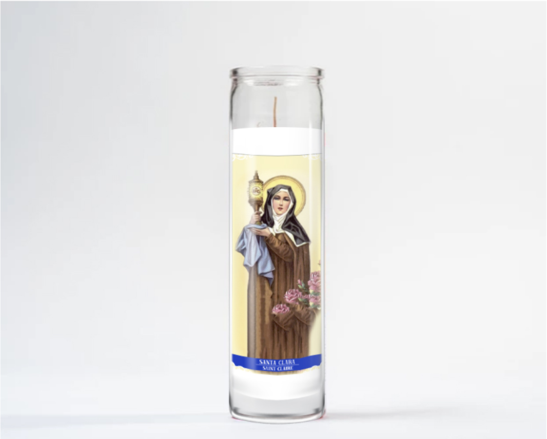 Zafiro Glass Jar Candle 8" Saint Claire