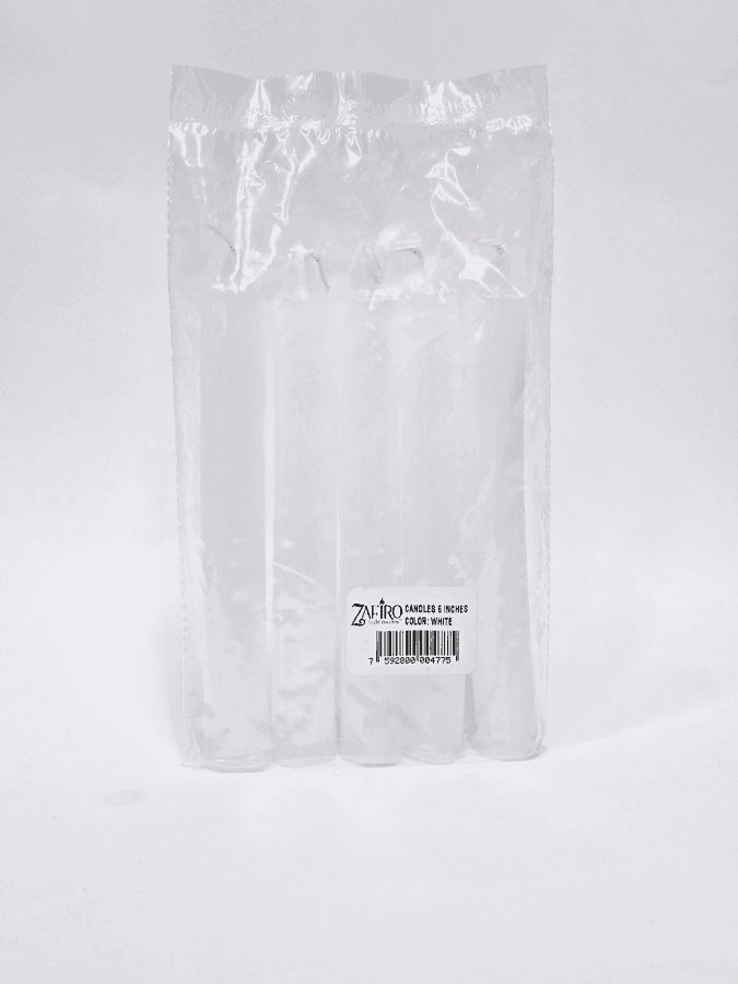 Zafiro Household Candle 6" White