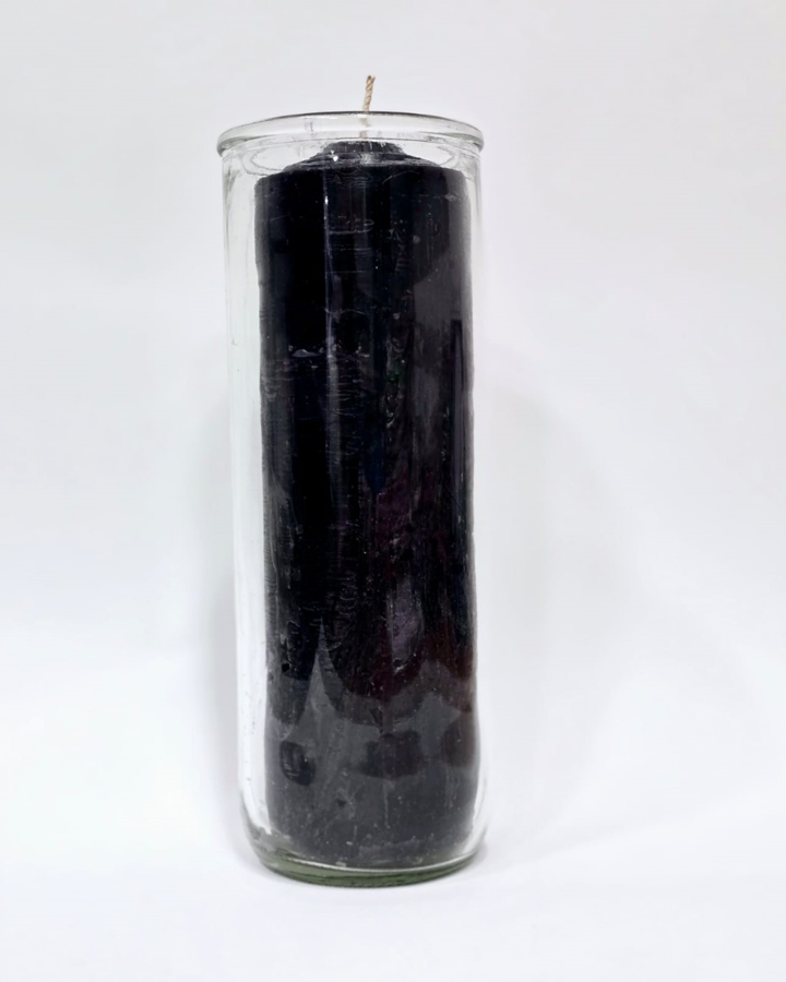 Zafiro Pull Out Glass Jar Candle Black