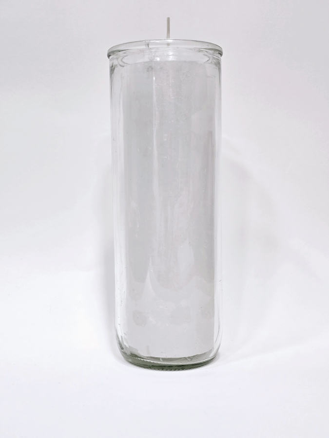 Zafiro Pull Out Glass Jar Candle White