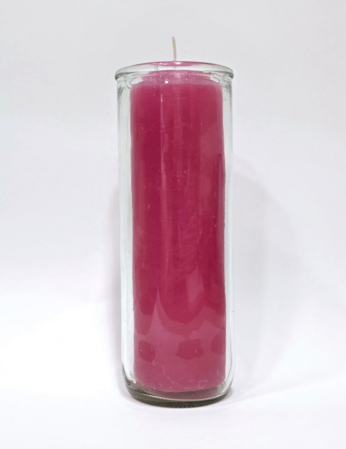 Zafiro Pull Out Glass Jar Candle Pink