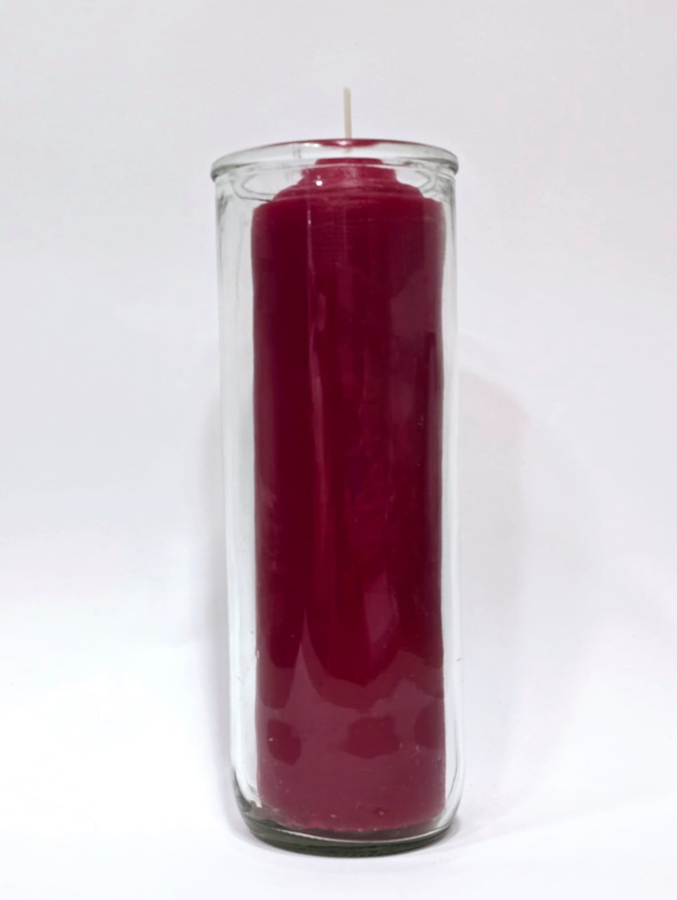 Zafiro Pull Out Glass Jar Candle Red