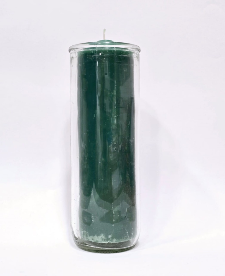 Zafiro Pull Out Glass Jar Candle Green