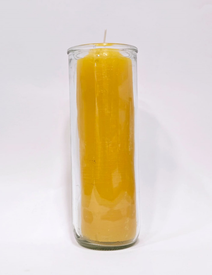 Zafiro Pull Out Glass Jar Candle Yellow